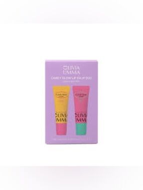 Olivia Umma Candy Glow Lip Balm Duo - Guava & Mint  (BNIB)